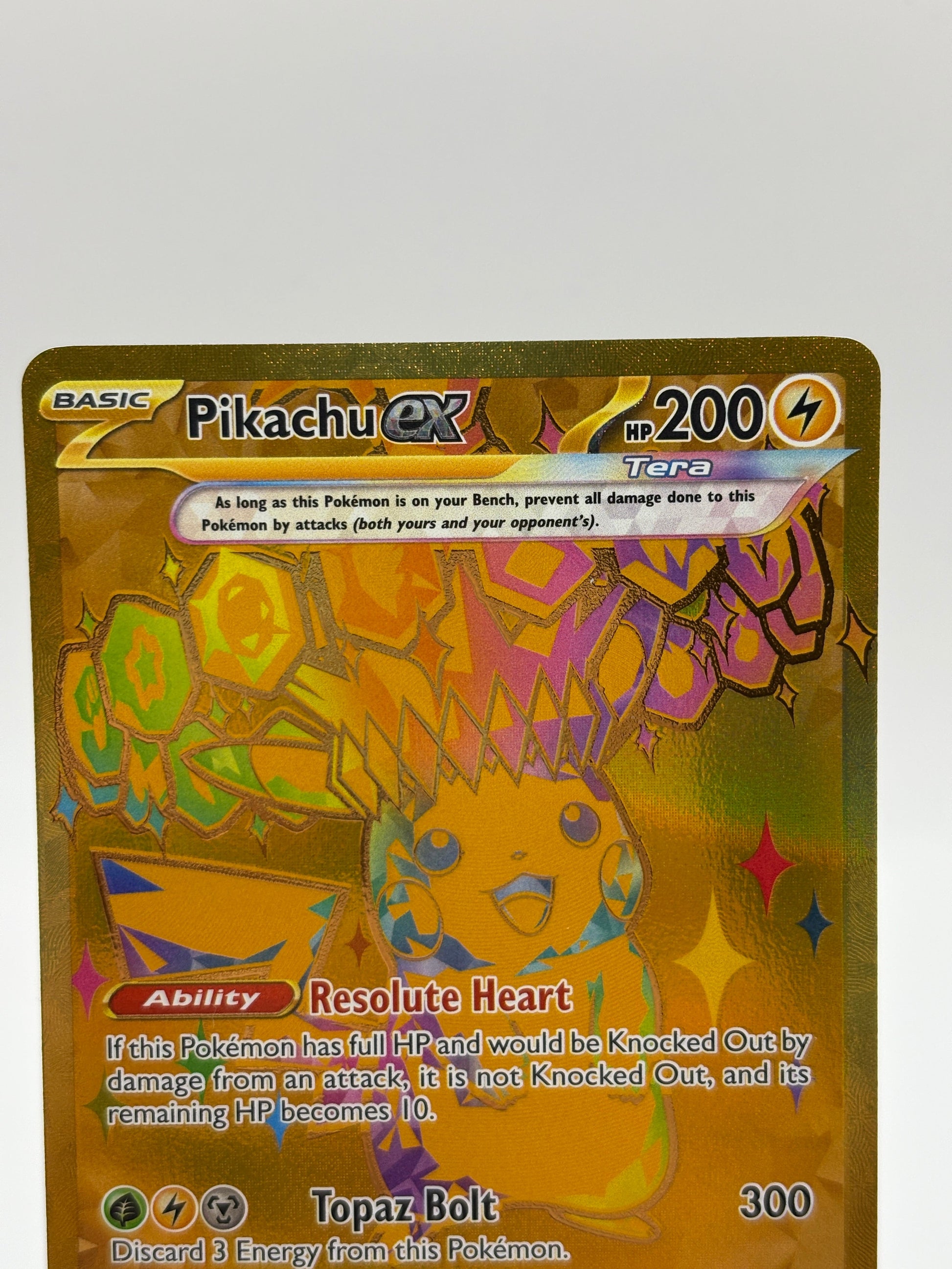 Pokemon TCG Prismatic Evolutions - Pikachu EX 179/131 Hyper Rare Gold NM FRENLY BRICKS - Open 7 Days