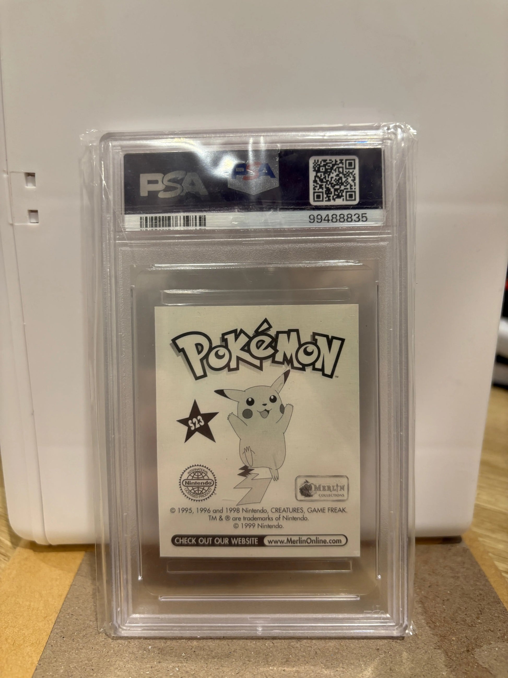 1999 Merlin Pokemon Mew - Prism PSA 9 MINT FRENLY BRICKS - Open 7 Days