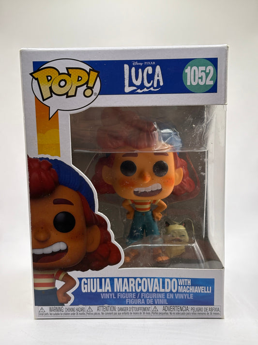 Funko POP! Disney LUCA #1052 Giulia Marcovaldo with Machiavelli Vinyl Figure FRENLY BRICKS - Open 7 Days