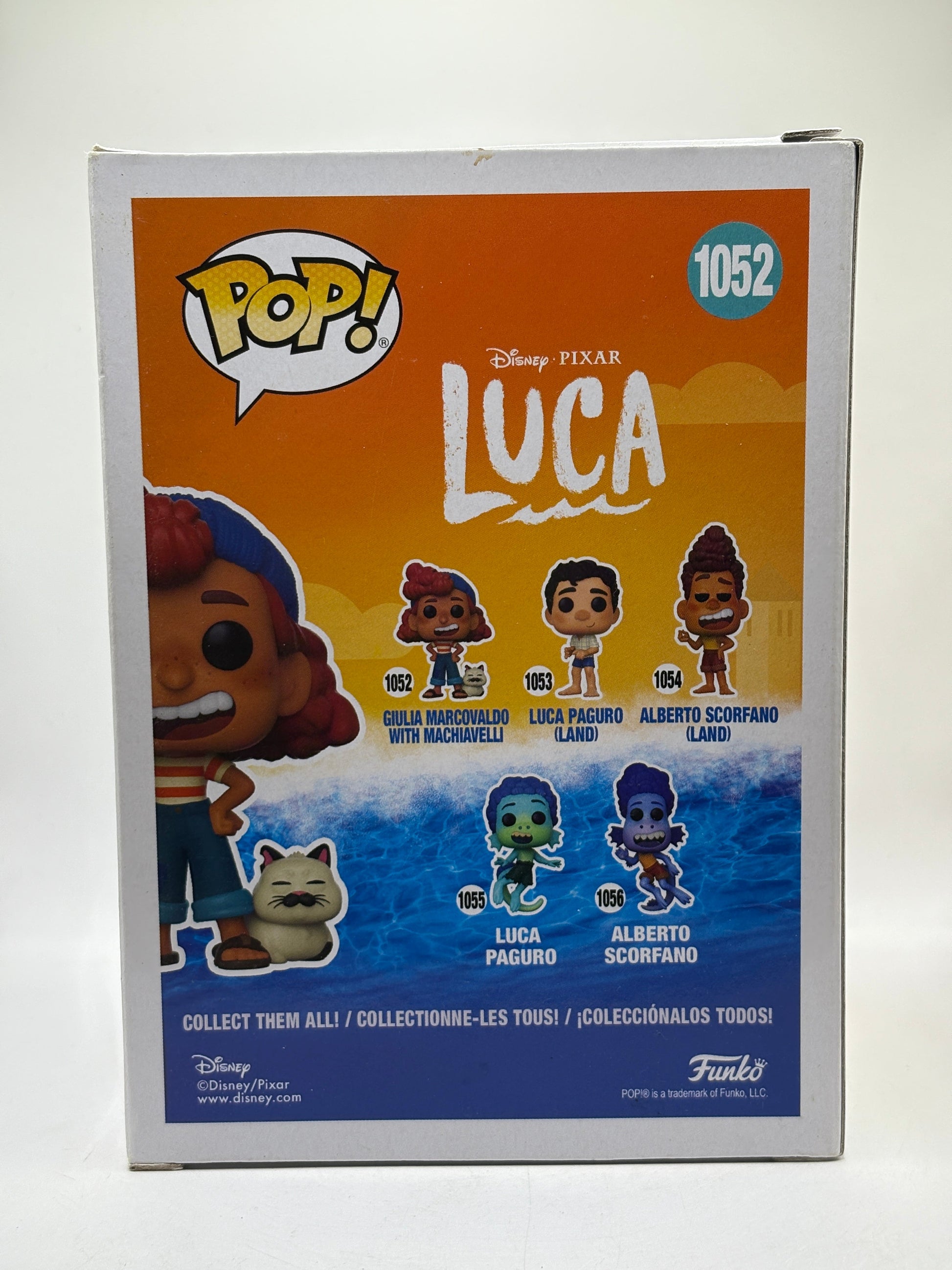 Funko POP! Disney LUCA #1052 Giulia Marcovaldo with Machiavelli Vinyl Figure FRENLY BRICKS - Open 7 Days