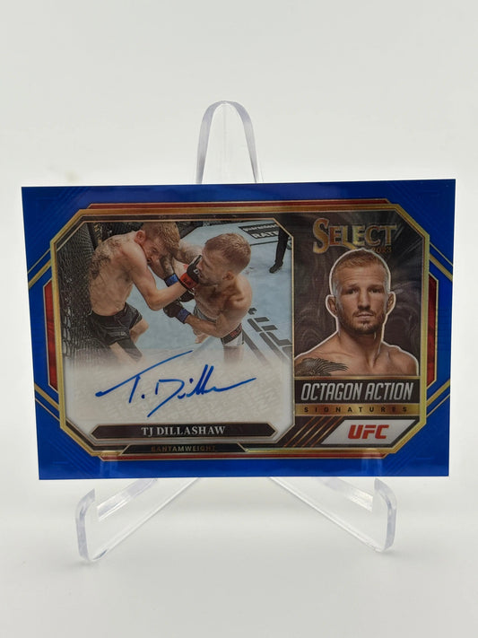 2023 Panini Select UFC TJ Dillashaw Octagon Action Auto /75 FRENLY BRICKS - Open 7 Days