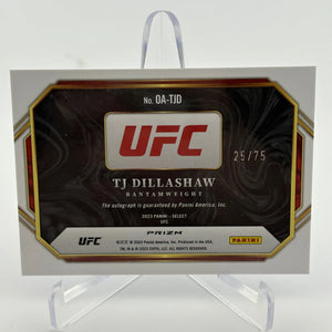 2023 Panini Select UFC TJ Dillashaw Octagon Action Auto /75 FRENLY BRICKS - Open 7 Days
