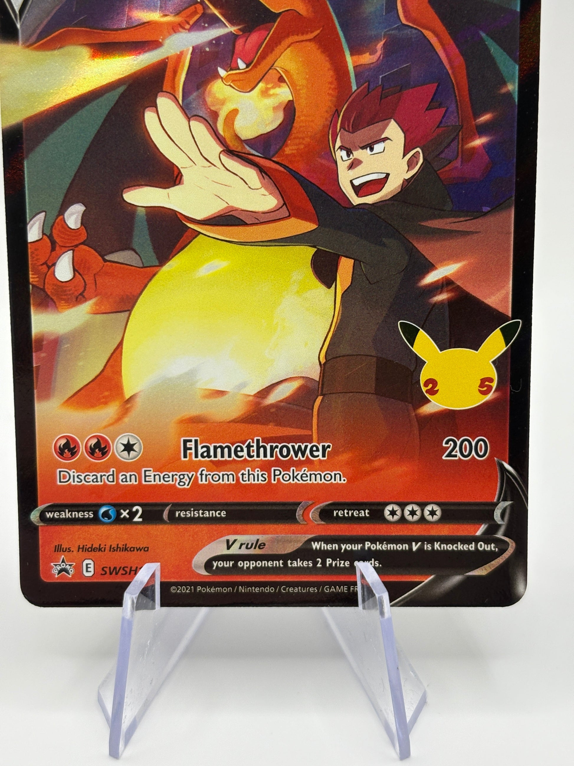 Pokemon TCG SWSH Promos - Lance’s Charizard V SWSH133 Black Star Promo NM FRENLY BRICKS - Open 7 Days