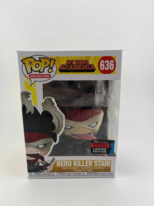 Funko POP Animation My Hero Academia Hero Killer Stain #636 2019 Fall Convention FRENLY BRICKS - Open 7 Days