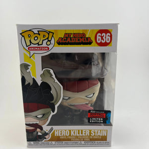 Funko POP Animation My Hero Academia Hero Killer Stain #636 2019 Fall Convention FRENLY BRICKS - Open 7 Days