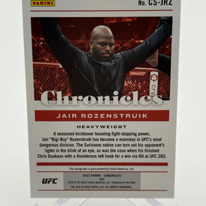 2023 Panini - Chronicles UFC Jair Rozenstruik Auto FRENLY BRICKS - Open 7 Days