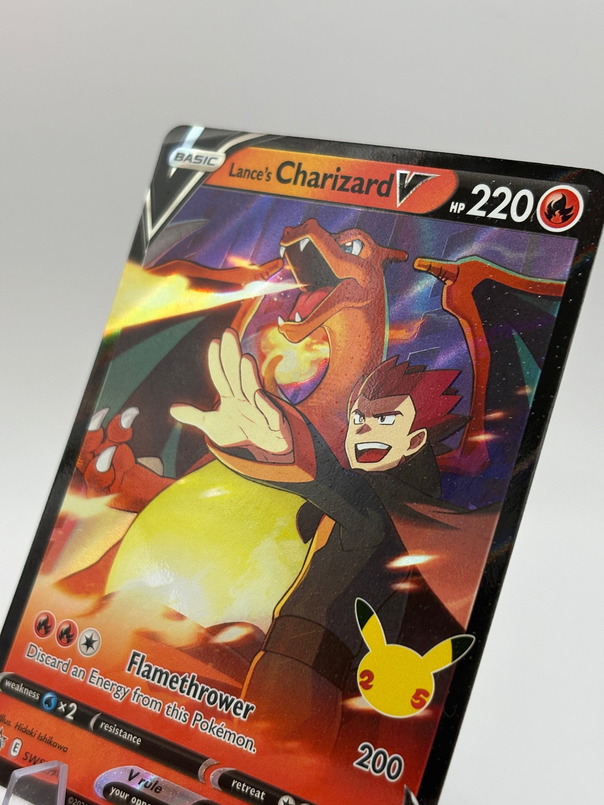 Pokemon TCG SWSH Promos - Lance’s Charizard V SWSH133 Black Star Promo NM FRENLY BRICKS - Open 7 Days