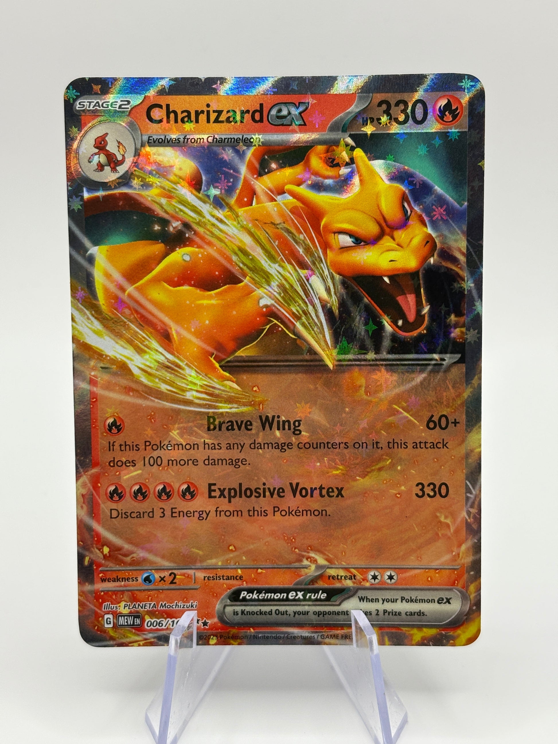 Pokemon TCG 151 MEW - Charizard EX 006/165 Near Mint FRENLY BRICKS - Open 7 Days
