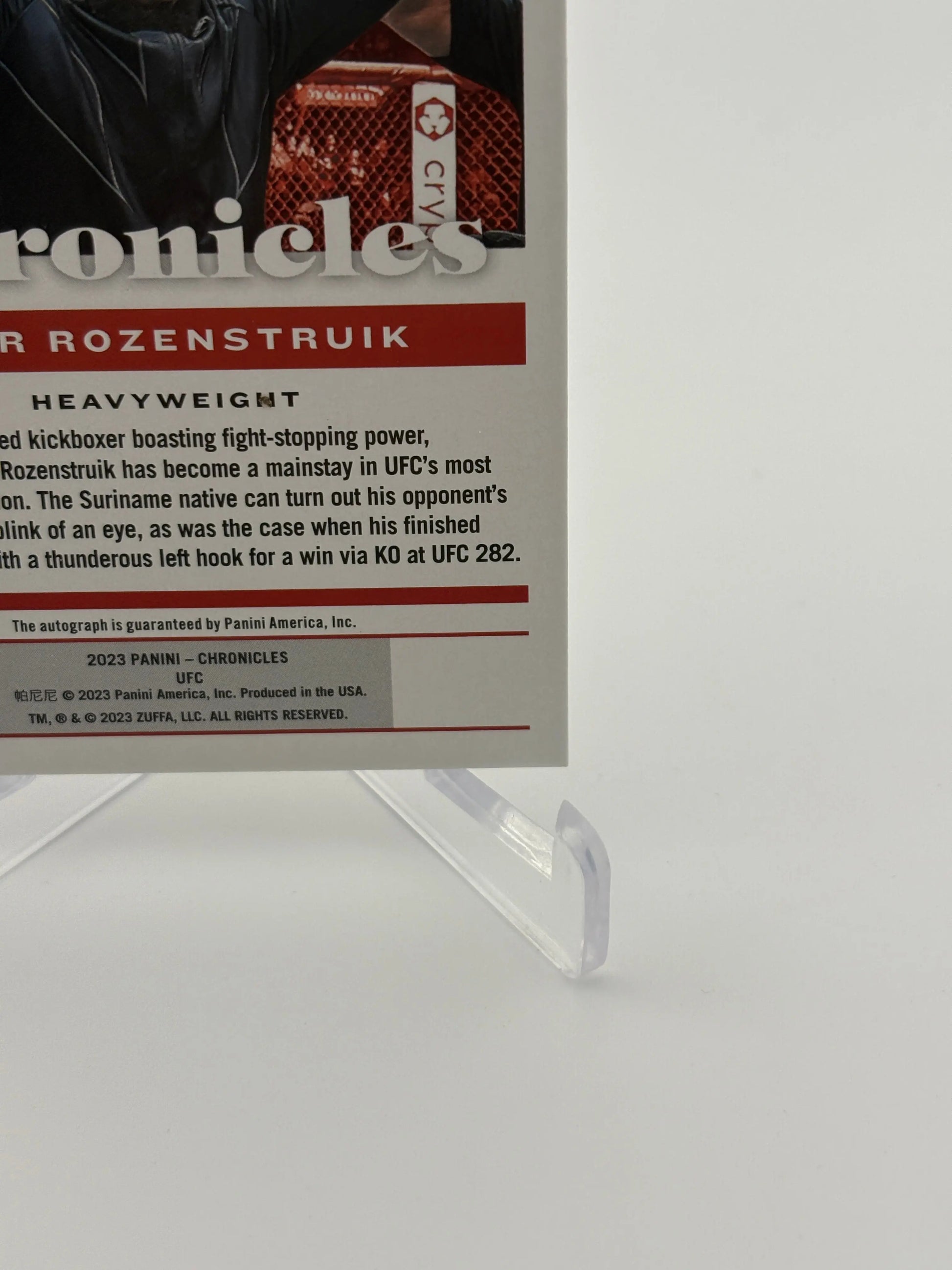 2023 Panini - Chronicles UFC Jair Rozenstruik Auto FRENLY BRICKS - Open 7 Days