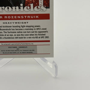 2023 Panini - Chronicles UFC Jair Rozenstruik Auto FRENLY BRICKS - Open 7 Days