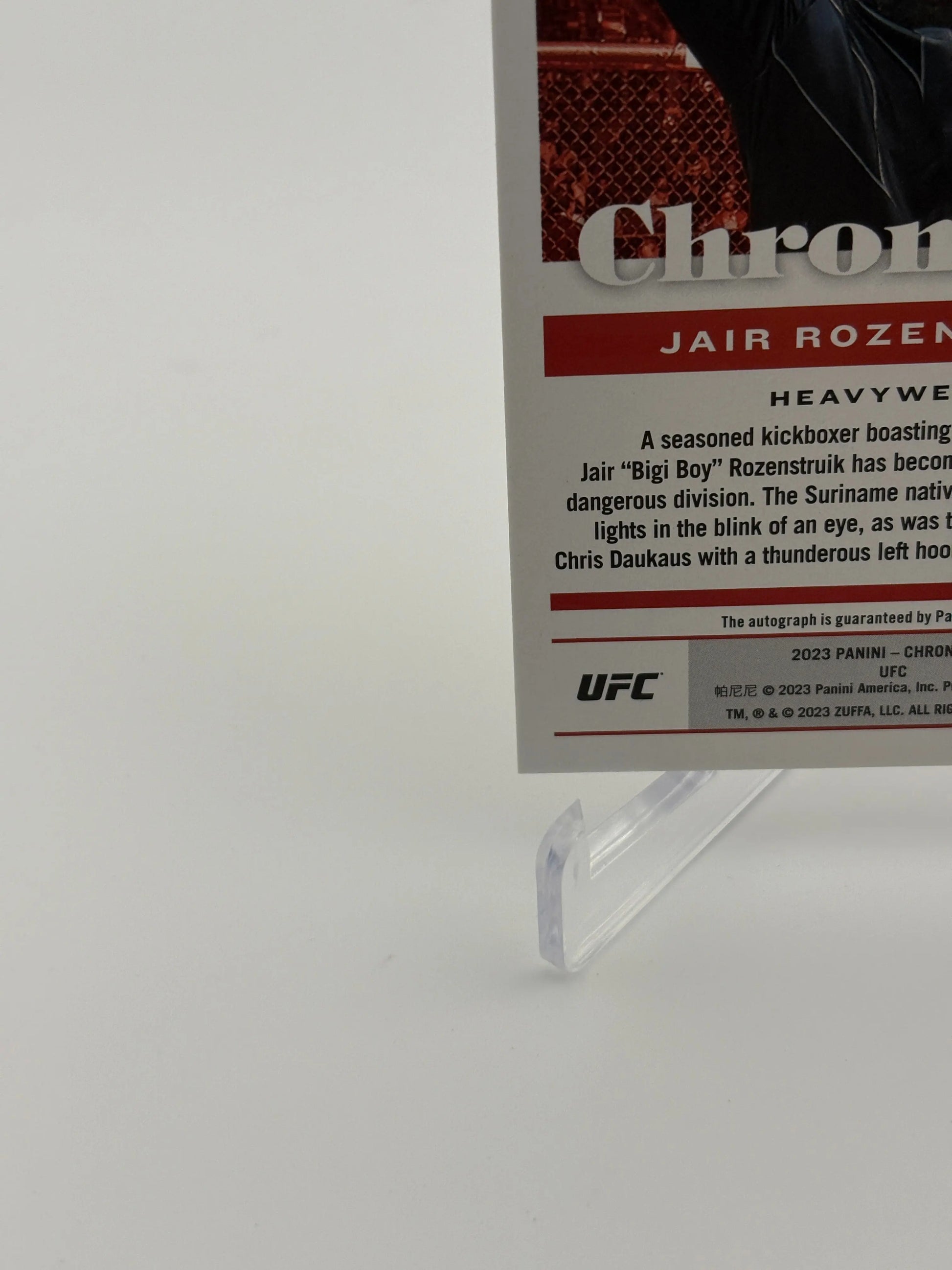 2023 Panini - Chronicles UFC Jair Rozenstruik Auto FRENLY BRICKS - Open 7 Days