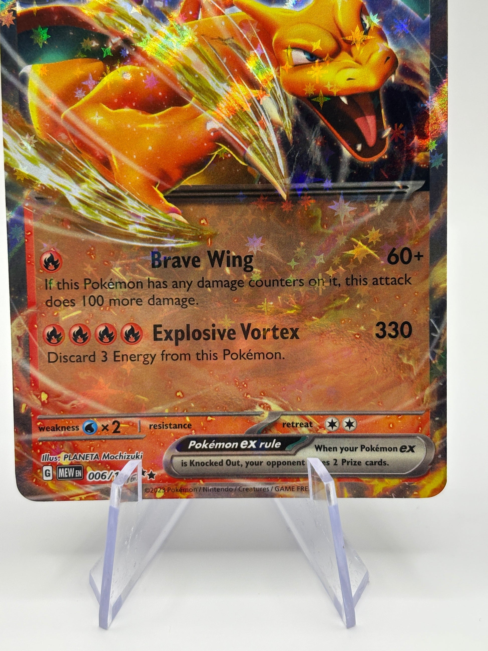 Pokemon TCG 151 MEW - Charizard EX 006/165 Near Mint FRENLY BRICKS - Open 7 Days