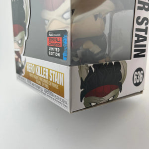 Funko POP Animation My Hero Academia Hero Killer Stain #636 2019 Fall Convention FRENLY BRICKS - Open 7 Days