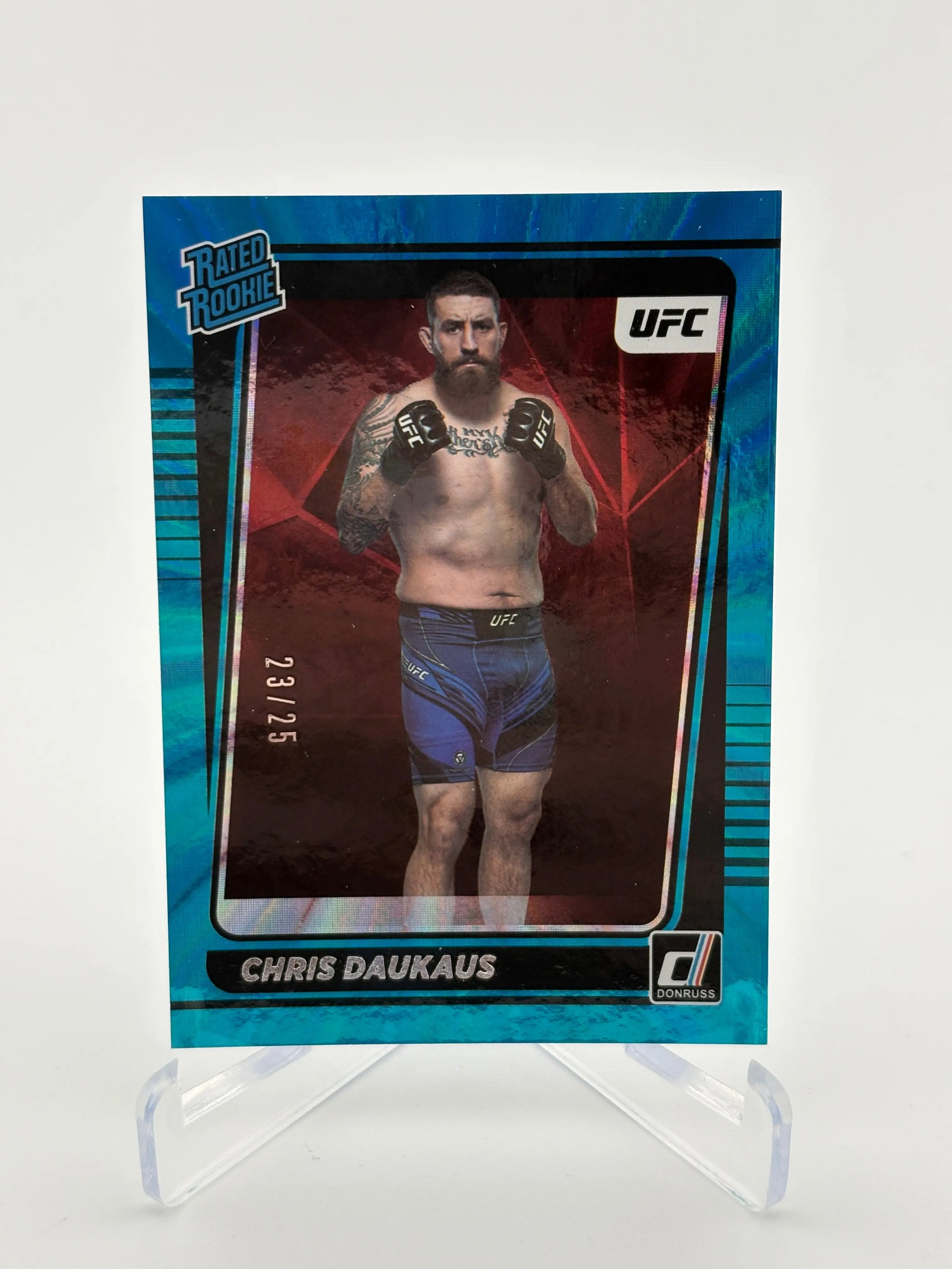 2022 Panini Donruss UFC Rated Rookie Chris Daukaus /25 FRENLY BRICKS - Open 7 Days