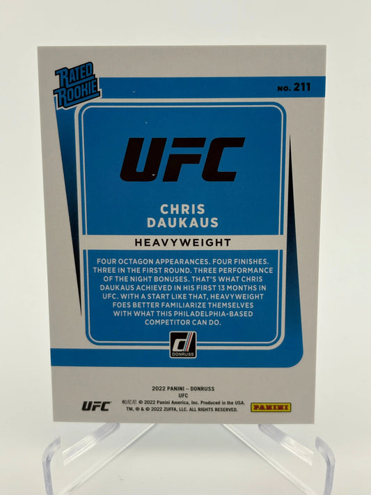 2022 Panini Donruss UFC Rated Rookie Chris Daukaus /25 FRENLY BRICKS - Open 7 Days