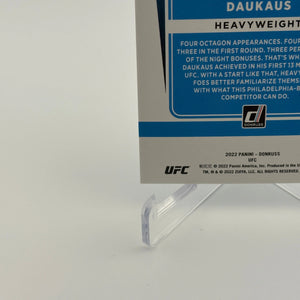 2022 Panini Donruss UFC Rated Rookie Chris Daukaus /25 FRENLY BRICKS - Open 7 Days