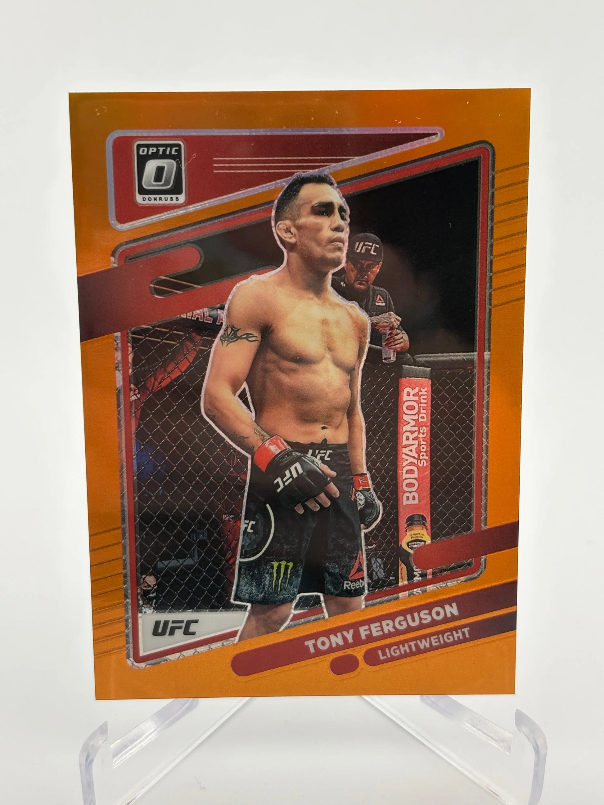2022 Donruss Optic UFC Tony Ferguson #49 Orange Prizm /49 - Card FRENLY BRICKS - Open 7 Days