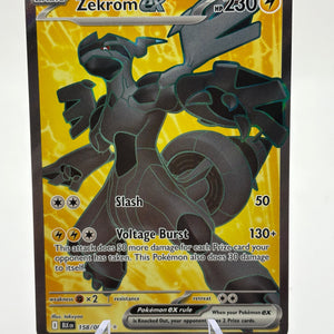 Pokemon TCG Black Bolt - Zekrom EX 158/086 Full Art Rare Near Mint FRENLY BRICKS - Open 7 Days