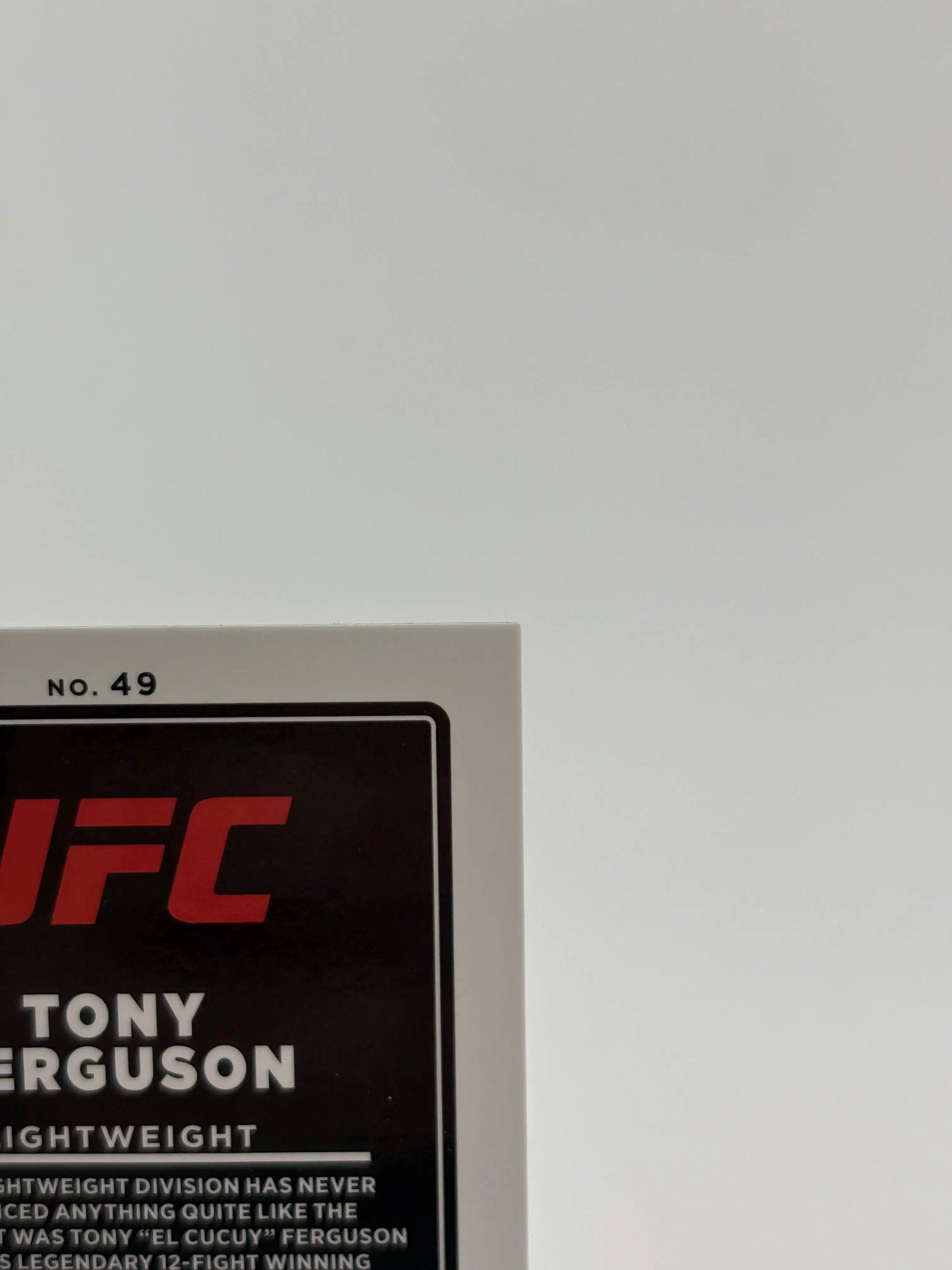 2022 Donruss Optic UFC Tony Ferguson #49 Orange Prizm /49 - Card FRENLY BRICKS - Open 7 Days