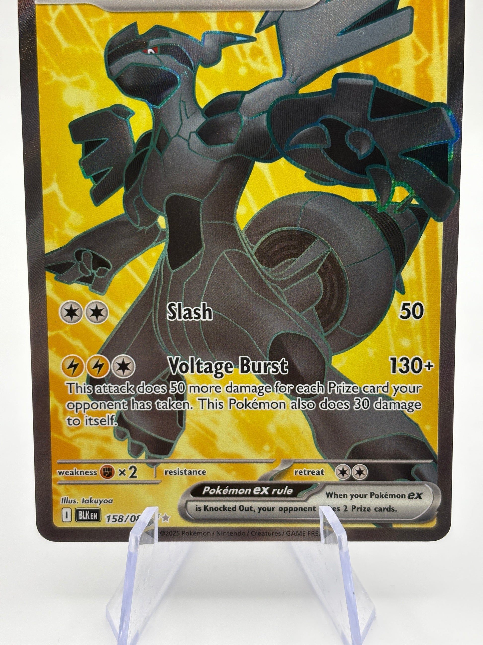 Pokemon TCG Black Bolt - Zekrom EX 158/086 Full Art Rare Near Mint FRENLY BRICKS - Open 7 Days