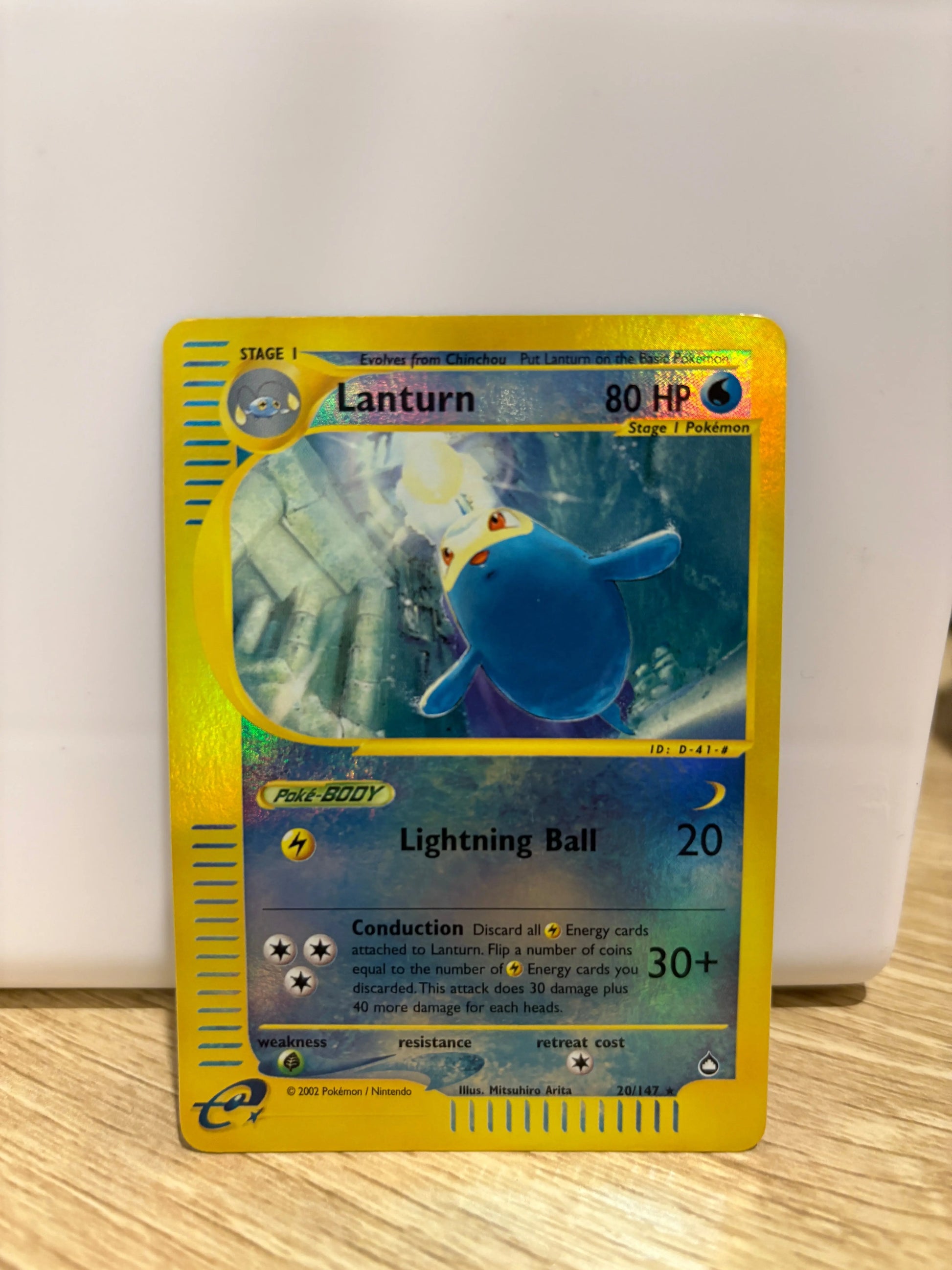 Lanturn 20/147 Reverse Holo e-Series Aquapolis 2003 NM FRENLY BRICKS - Open 7 Days