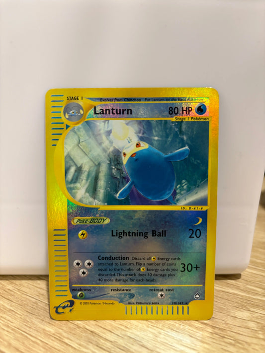 Lanturn 20/147 Reverse Holo e-Series Aquapolis 2003 NM FRENLY BRICKS - Open 7 Days