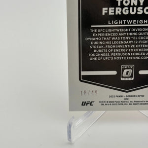 2022 Donruss Optic UFC Tony Ferguson #49 Orange Prizm /49 - Card FRENLY BRICKS - Open 7 Days