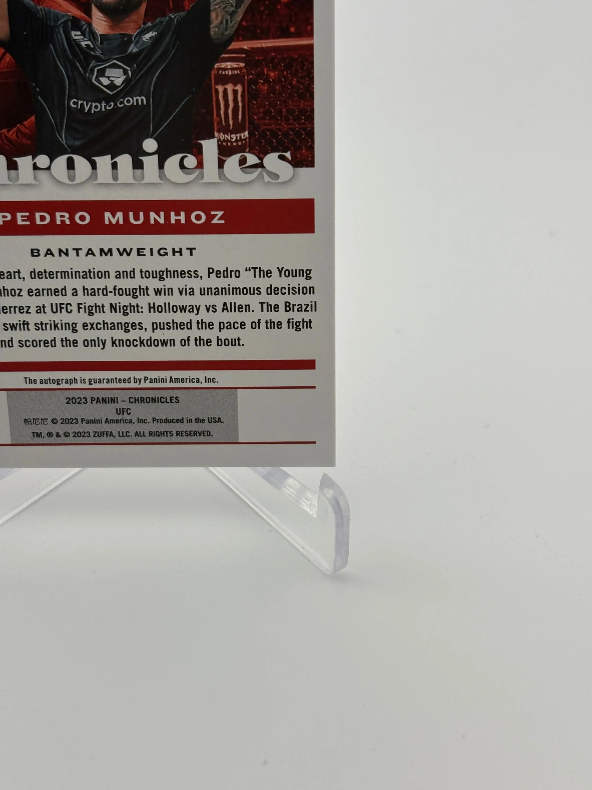 2023 Panini Chronicles UFC Pedro Munhoz Auto FRENLY BRICKS - Open 7 Days