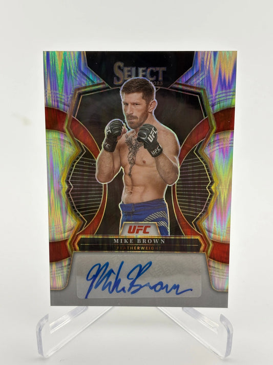 2023 Panini Select UFC Signatures Mike Brown Silver Flash FRENLY BRICKS - Open 7 Days