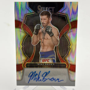 2023 Panini Select UFC Signatures Mike Brown Silver Flash FRENLY BRICKS - Open 7 Days