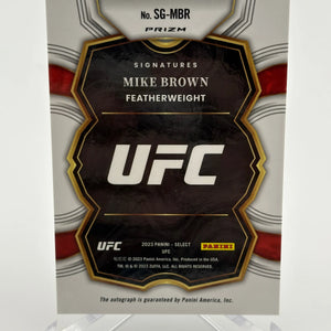 2023 Panini Select UFC Signatures Mike Brown Silver Flash FRENLY BRICKS - Open 7 Days