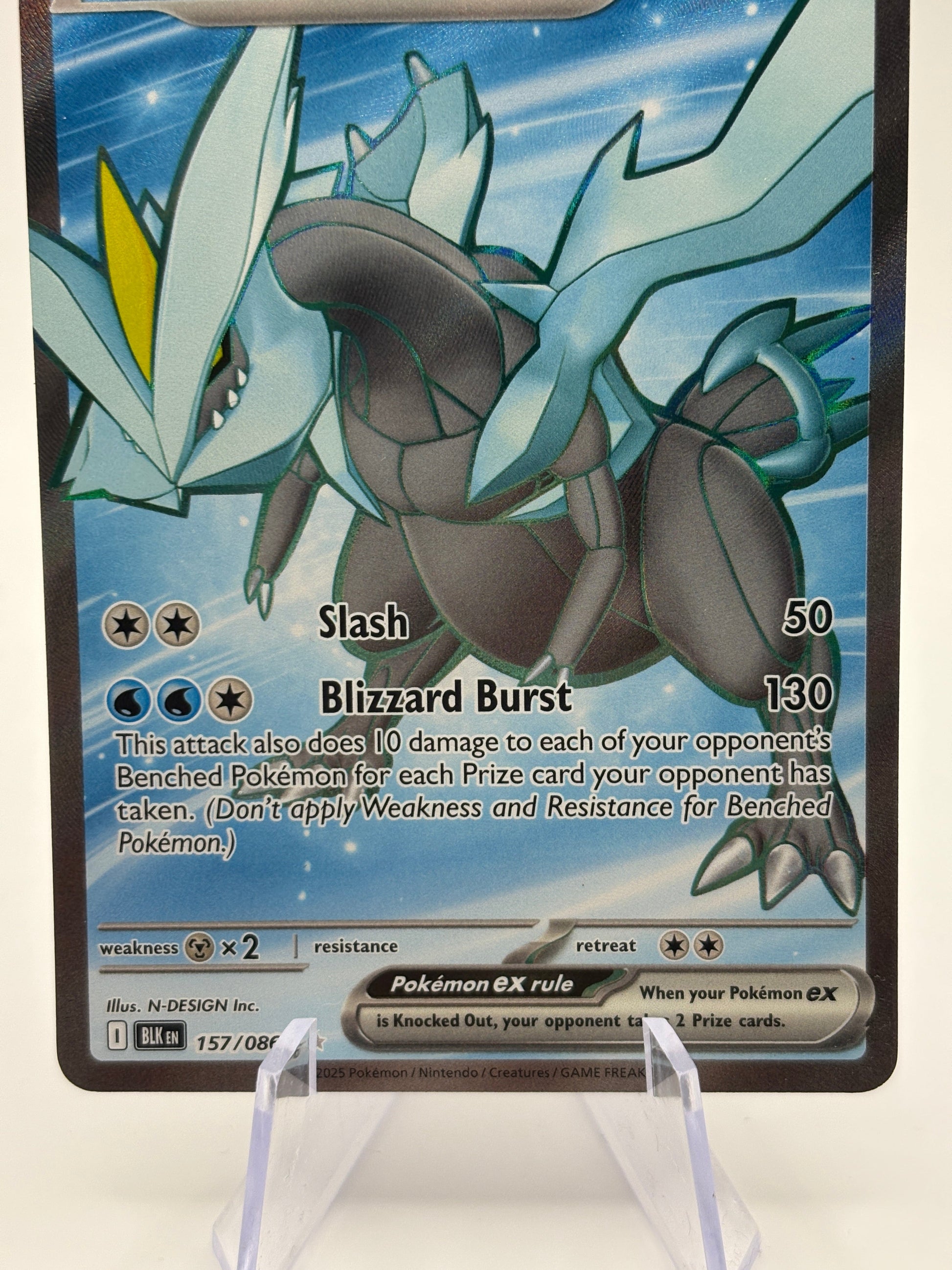 Pokemon TCG Black Bolt - Kyurem EX 157/086 Full Art Rare Near Mint FRENLY BRICKS - Open 7 Days