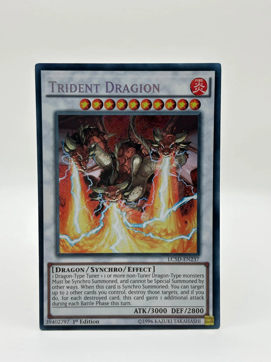 Yugioh! Trident Dragion LC5D-EN237 Legendary Collection 5D's 1st Edition NM FRENLY BRICKS - Open 7 Days