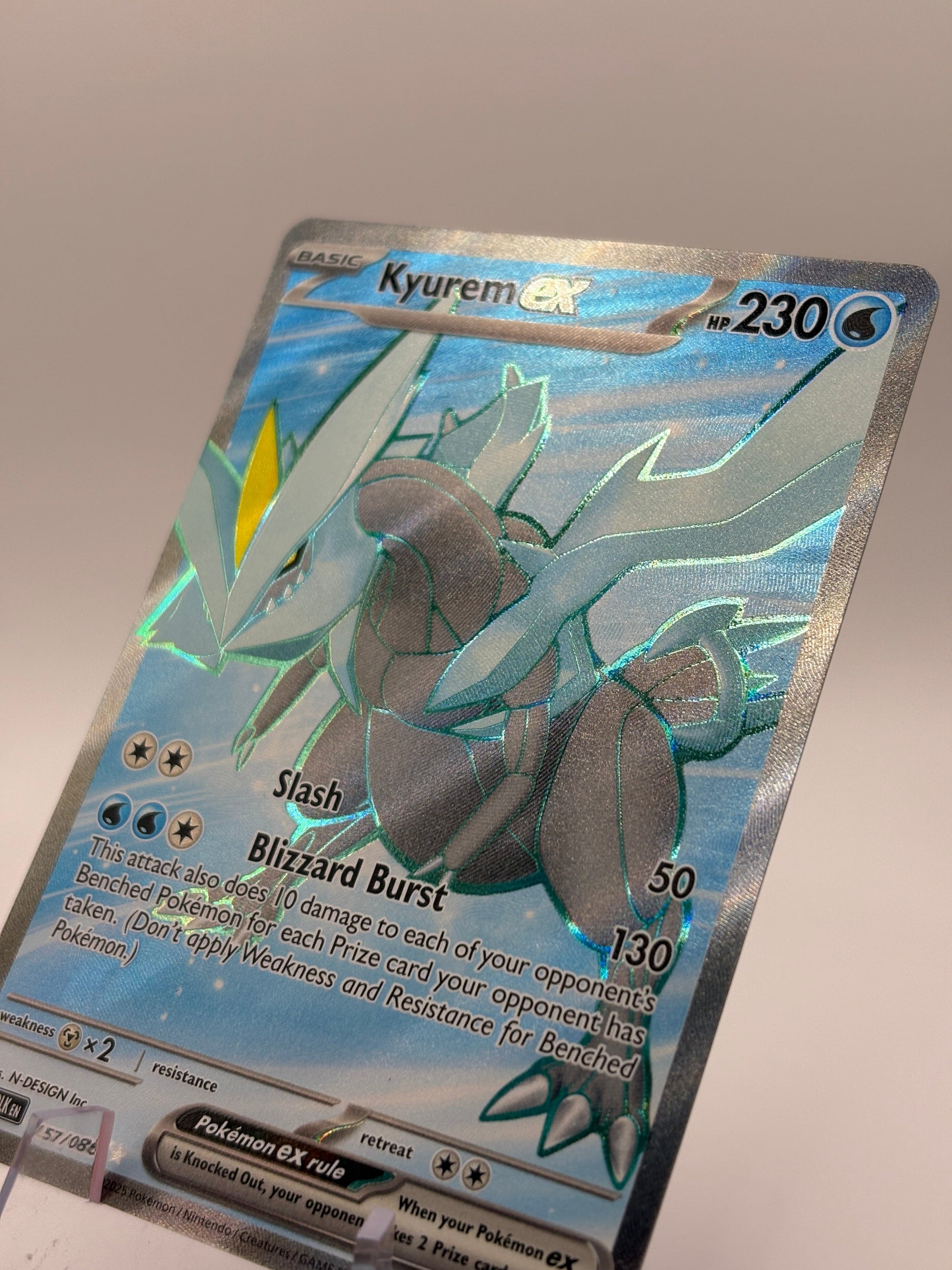 Pokemon TCG Black Bolt - Kyurem EX 157/086 Full Art Rare Near Mint FRENLY BRICKS - Open 7 Days