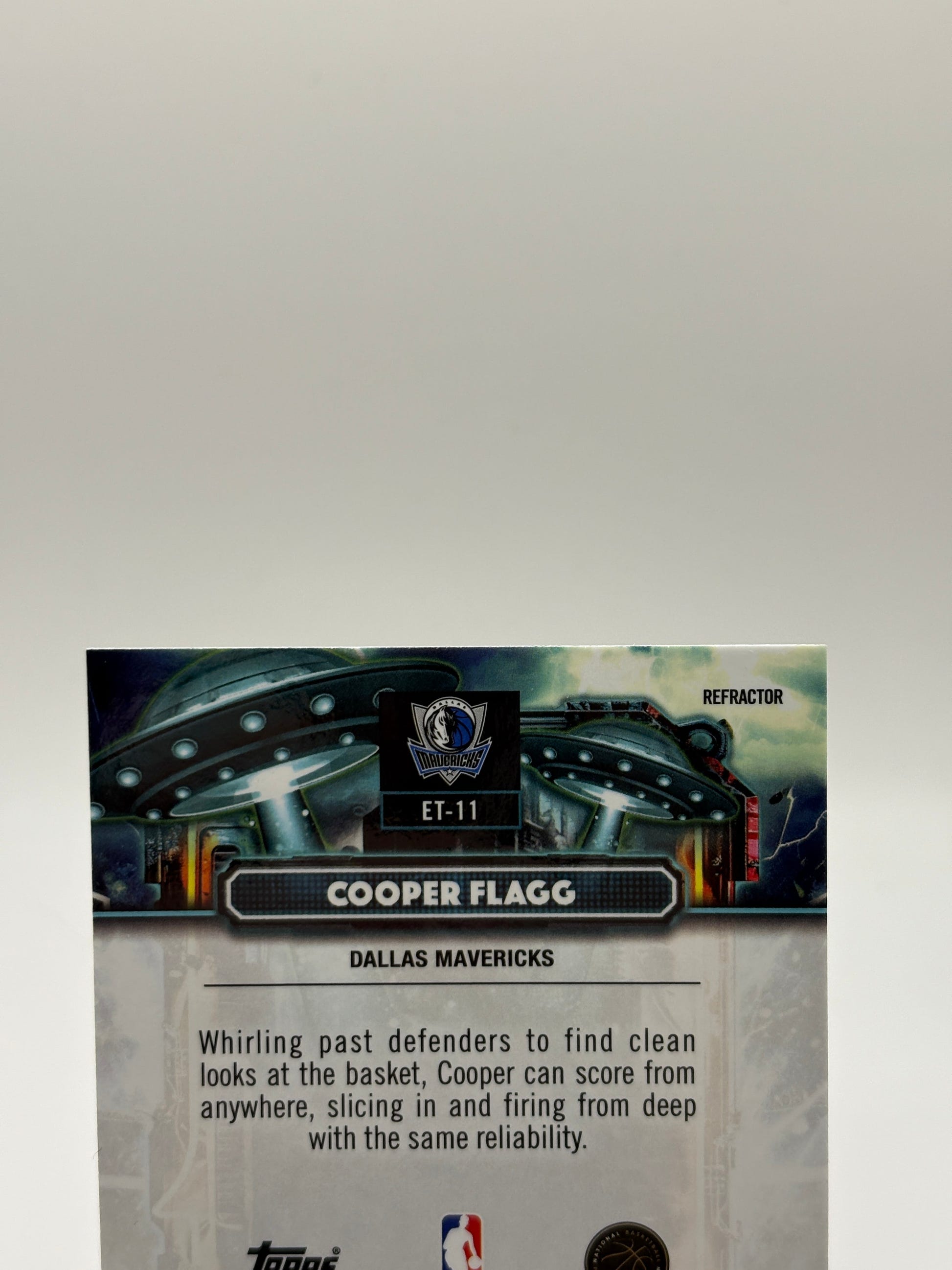 2025-26 Topps Cosmic Chrome Cooper Flagg #ET-11 Silver Refractor Rookie RC FRENLY BRICKS - Open 7 Days image 3
