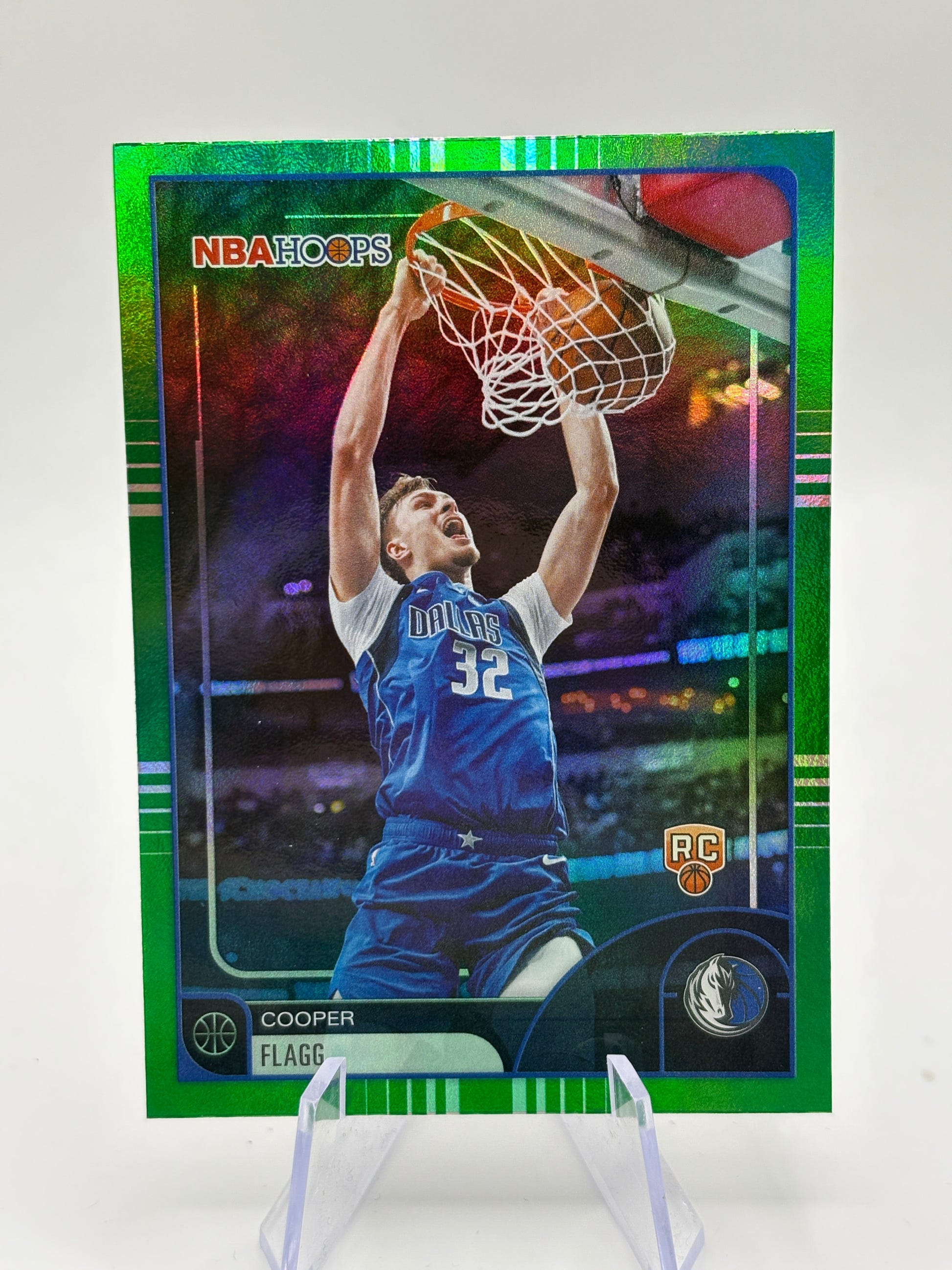 2025-26 Topps NBA Hoops Cooper Flagg #35 Green Hoops Rookie RC FRENLY BRICKS - Open 7 Days image 1