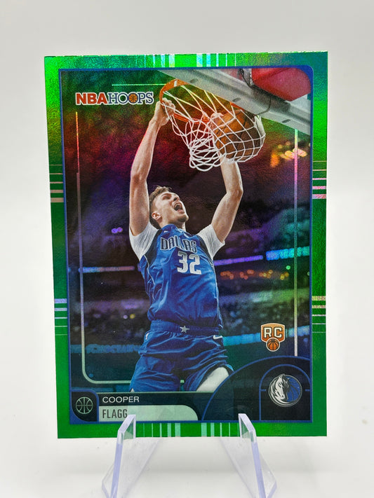 2025-26 Topps NBA Hoops Cooper Flagg #35 Green Hoops Rookie RC FRENLY BRICKS - Open 7 Days