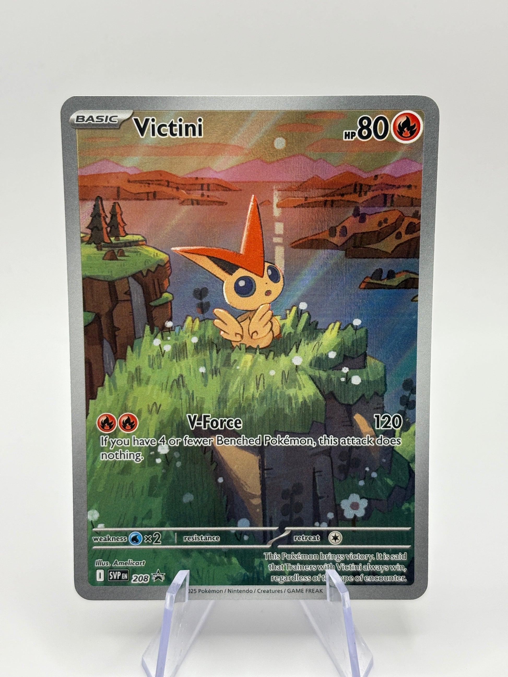 Pokemon TCG SVP Promos - Victini SVP 208 Black Star Promo Illustration Rare NM FRENLY BRICKS - Open 7 Days