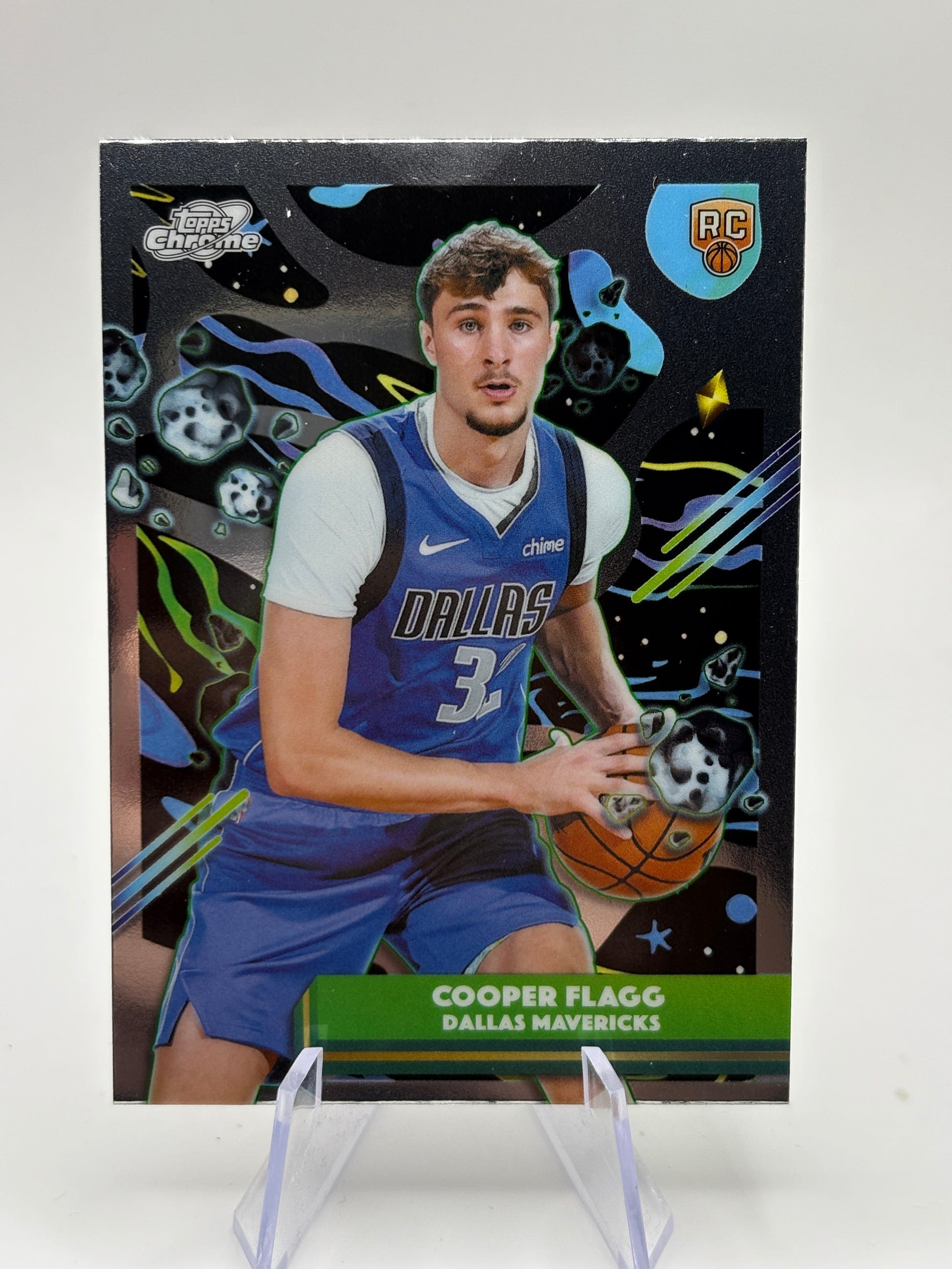 2025-26 Topps Chrome Cooper Flagg Cosmic Rookie Base Dallas Mavericks FRENLY BRICKS - Open 7 Days image 1