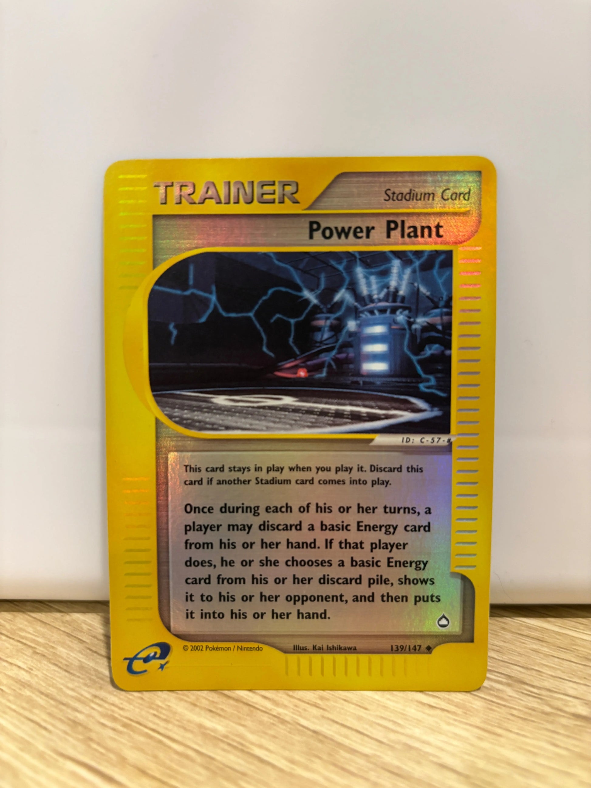 Pokémon Power Plant 139/147 Reverse Holo Aquapolis MINT FRENLY BRICKS - Open 7 Days