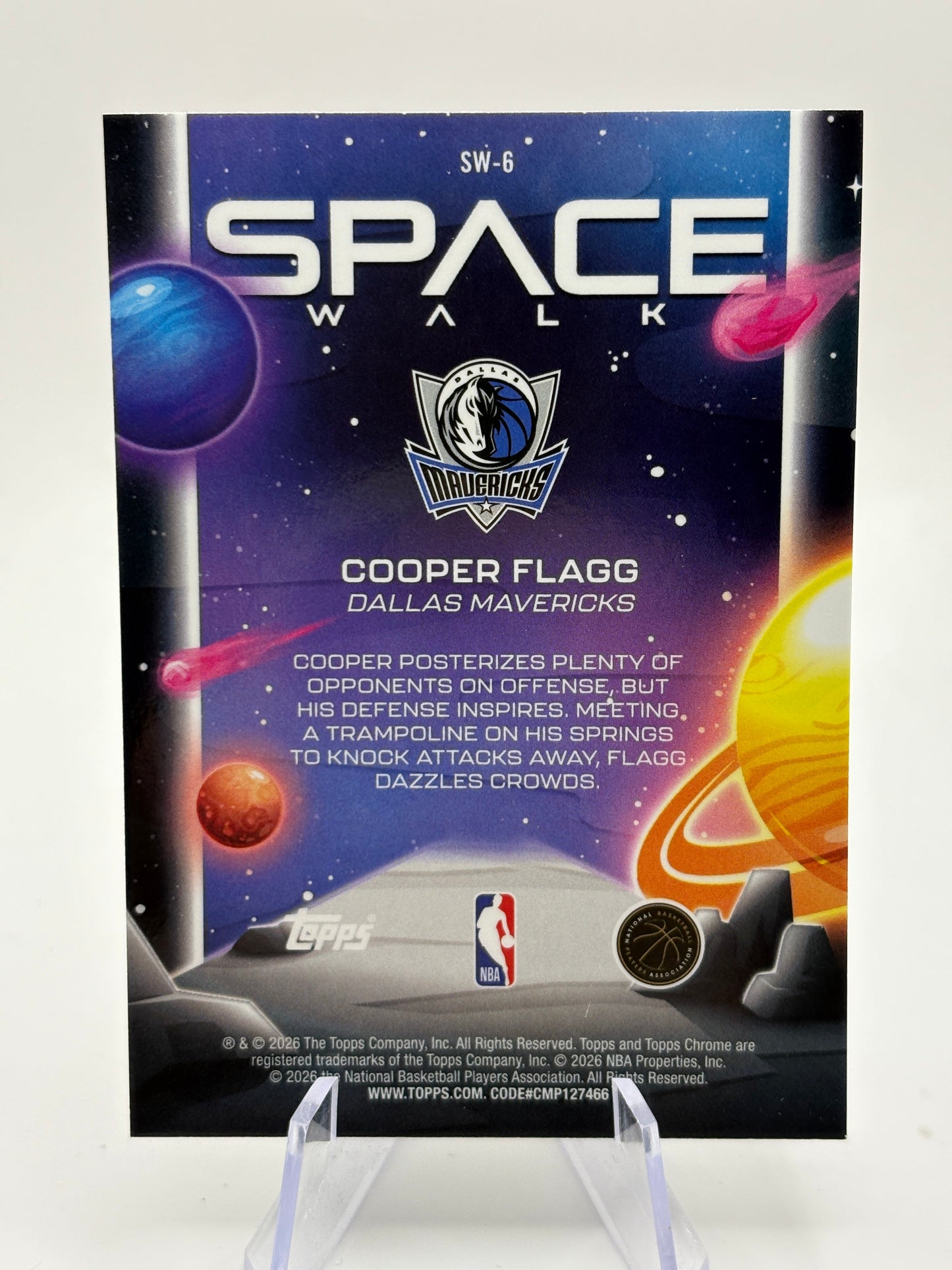 2025-26 Topps Chrome Cosmic Space Walk Cooper Flagg #SW-6 RC Rookie FRENLY BRICKS - Open 7 Days
