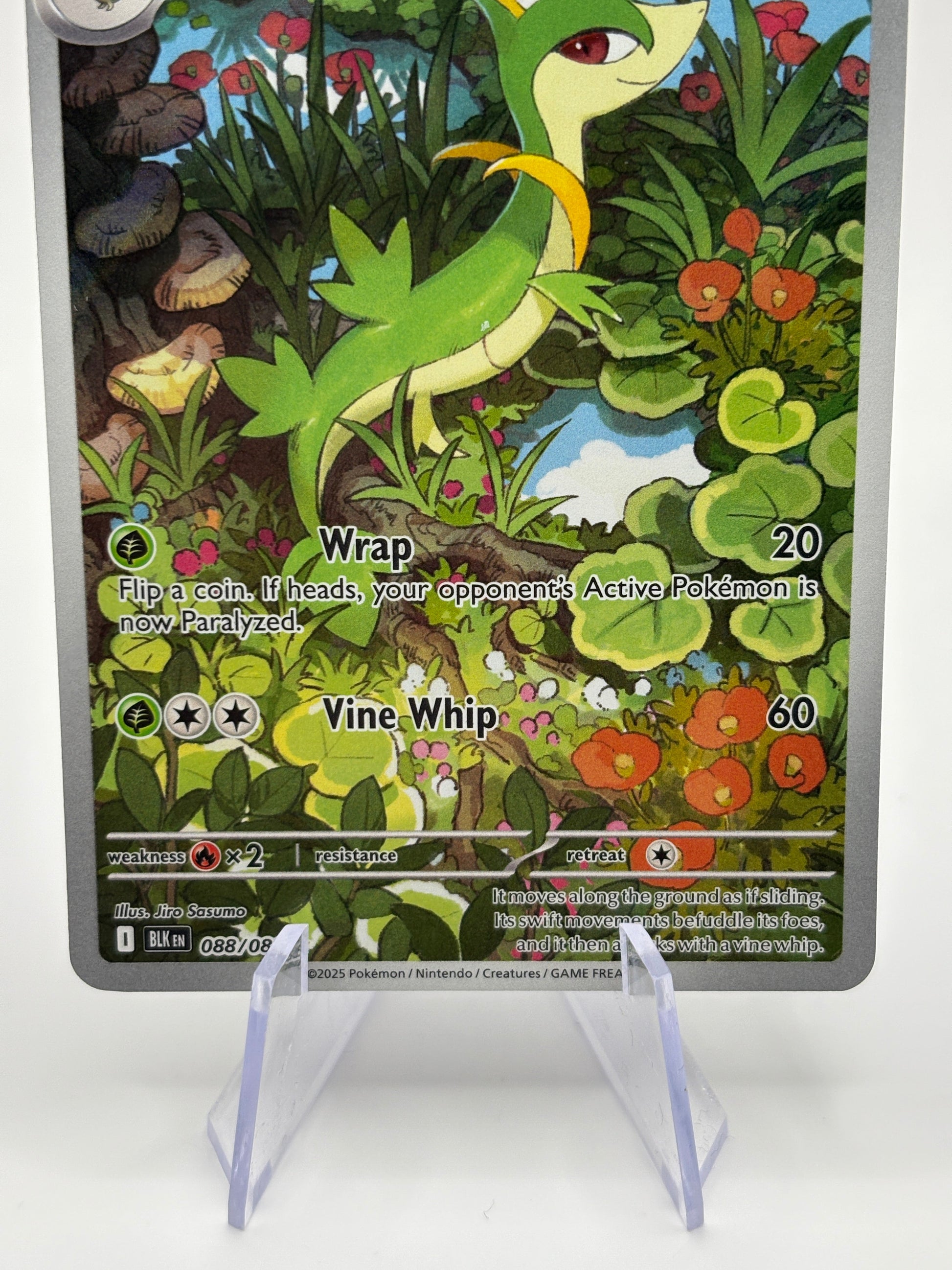 Pokemon TCG Black Bolt - Servine 088/086 Illustration Rare Near Mint FRENLY BRICKS - Open 7 Days