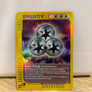 Pokemon TCG Boost Energy English Aquapolis Set eSeries 145/147 Reverse Holo MINT FRENLY BRICKS - Open 7 Days