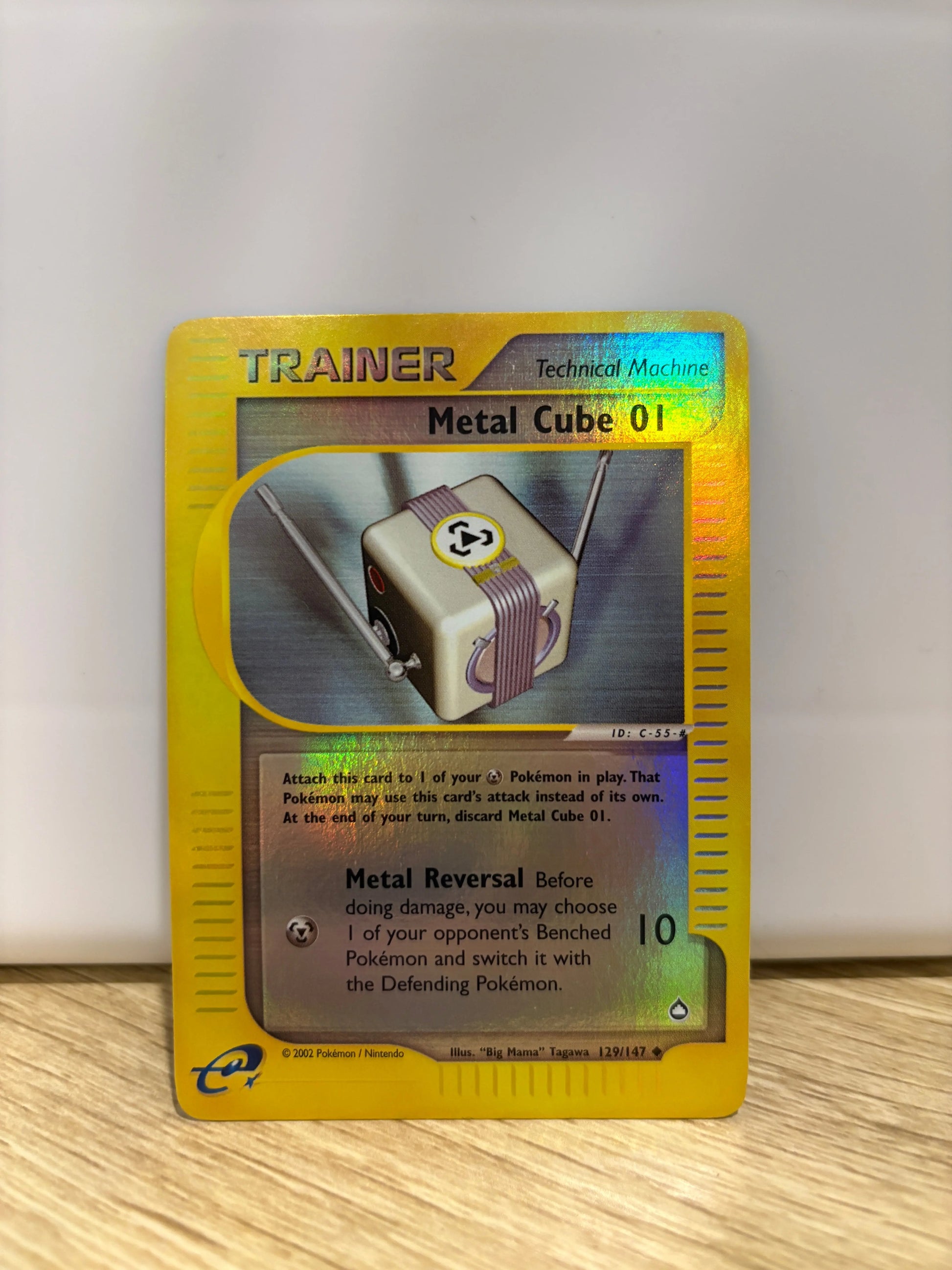 Metal Cube 01 Reverse Holo - 129/147 Aquapolis Set - Pokemon Card NM FRENLY BRICKS - Open 7 Days