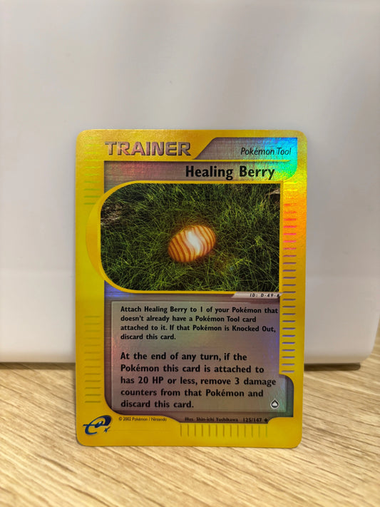 Healing Berry - 125/147 - Pokemon Aquapolis Reverse Holo Rare Card NM FRENLY BRICKS - Open 7 Days