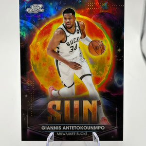 2025-26 Topps Chrome Cosmic Giannis Antetokounmpo Planetary Pursuit Sun Bucks SP FRENLY BRICKS - Open 7 Days