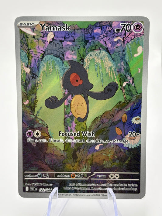 Pokemon TCG White Flare - Yamask 122/086 Illustration Rare NM FRENLY BRICKS - Open 7 Days