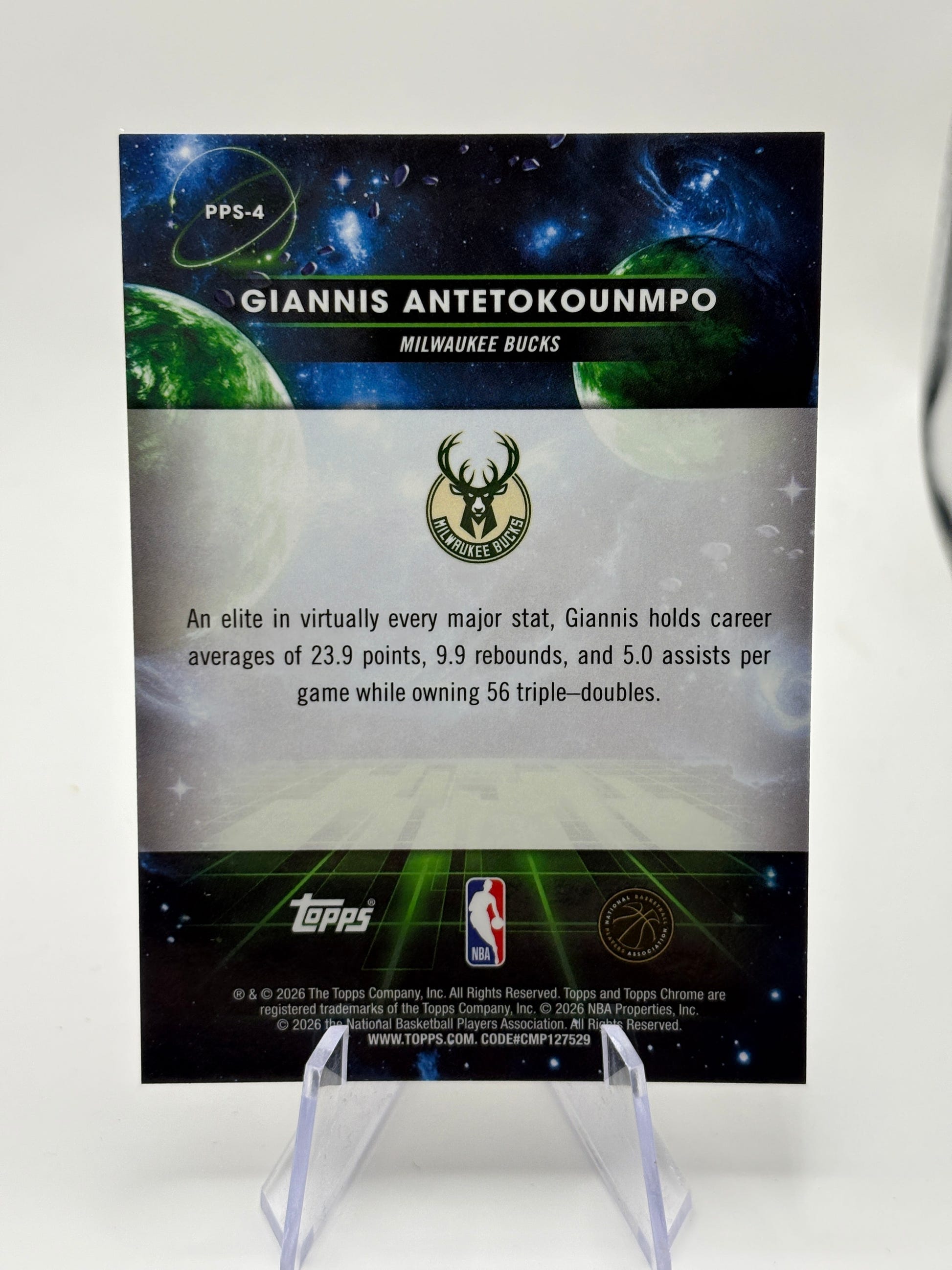 2025-26 Topps Chrome Cosmic Giannis Antetokounmpo Planetary Pursuit Sun Bucks SP FRENLY BRICKS - Open 7 Days image 2