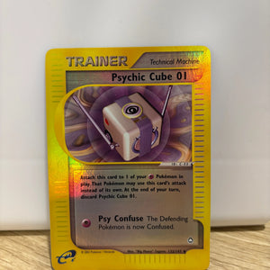 2002 Pokémon Aquapolis - Psychic Cube 01 Reverse Holo No. 132/147 NM FRENLY BRICKS - Open 7 Days