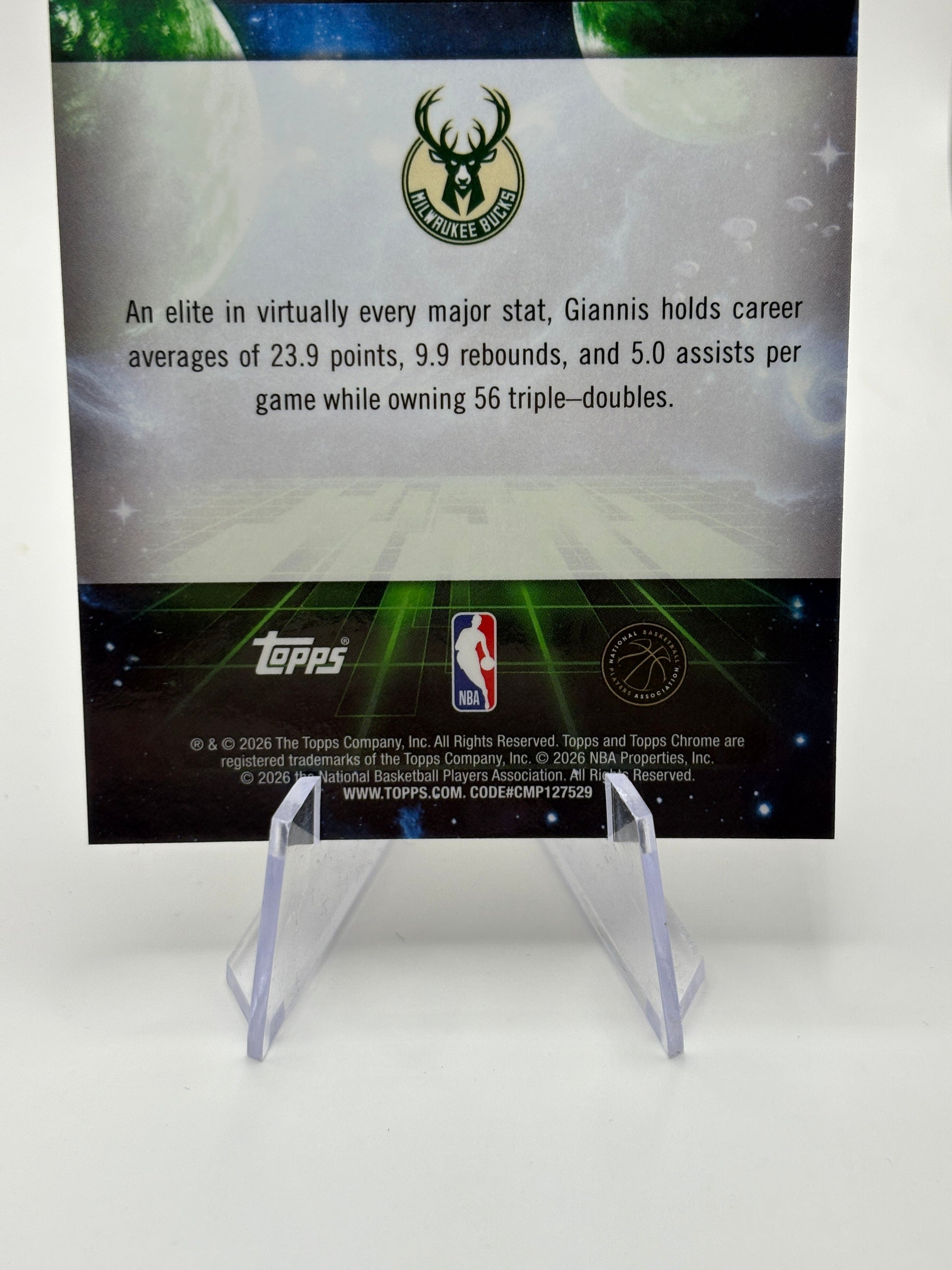 2025-26 Topps Chrome Cosmic Giannis Antetokounmpo Planetary Pursuit Sun Bucks SP FRENLY BRICKS - Open 7 Days